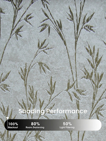 AtoZ Home Decor Botanical Vine Jacquard Curtain | Cotton-Blend Drape