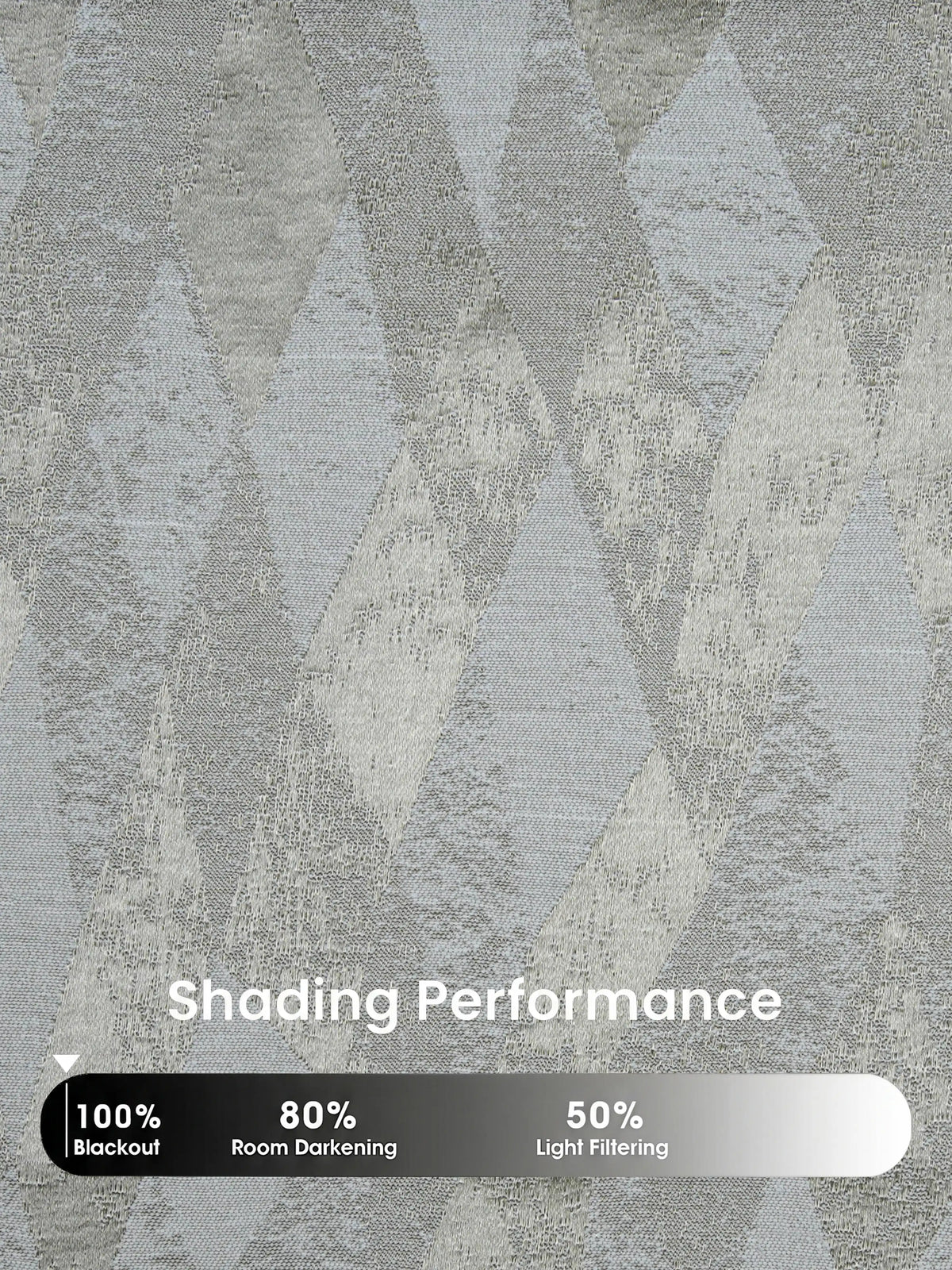AtoZ Home Decor Modern Geometric Diamond Jacquard Curtain