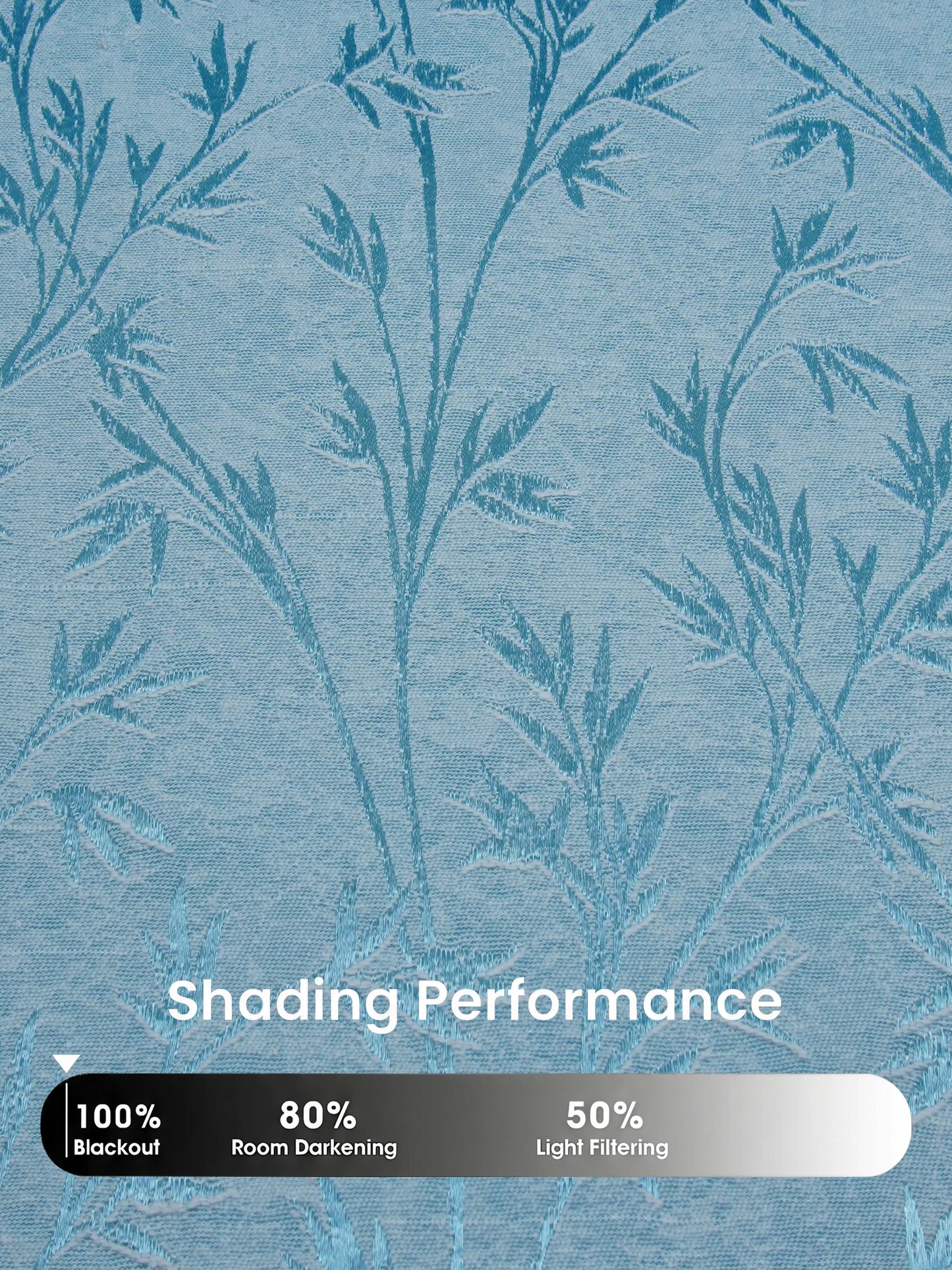 AtoZ Home Decor Botanical Vine Jacquard Curtain | Cotton-Blend Drape