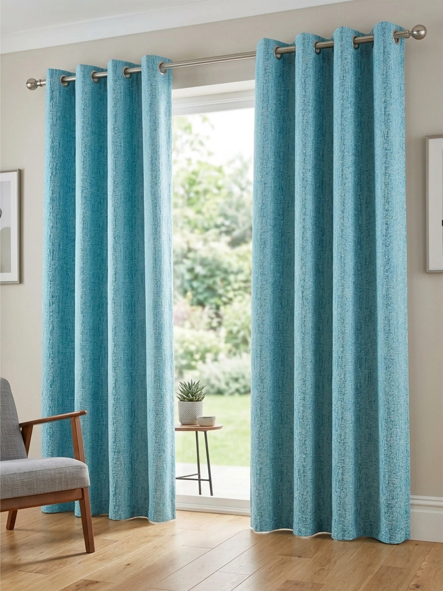 AtoZ Home Decor Abstract Textured Jacquard Curtain | Cotton-Blend Drape