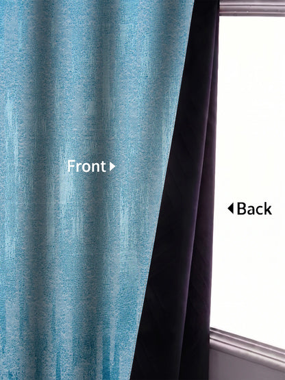 AtoZ Home Decor Textured Vertical Stripe Window Curtain