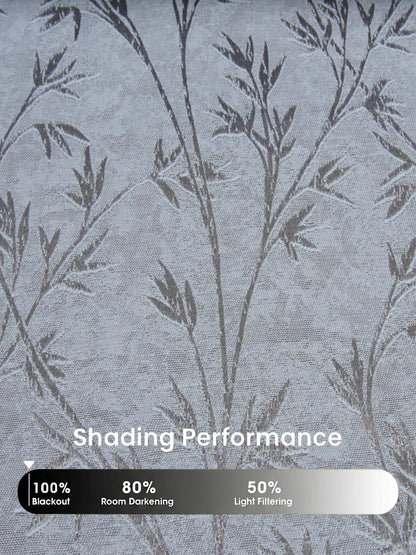 AtoZ Home Decor Botanical Vine Jacquard Curtain | Cotton-Blend Drape