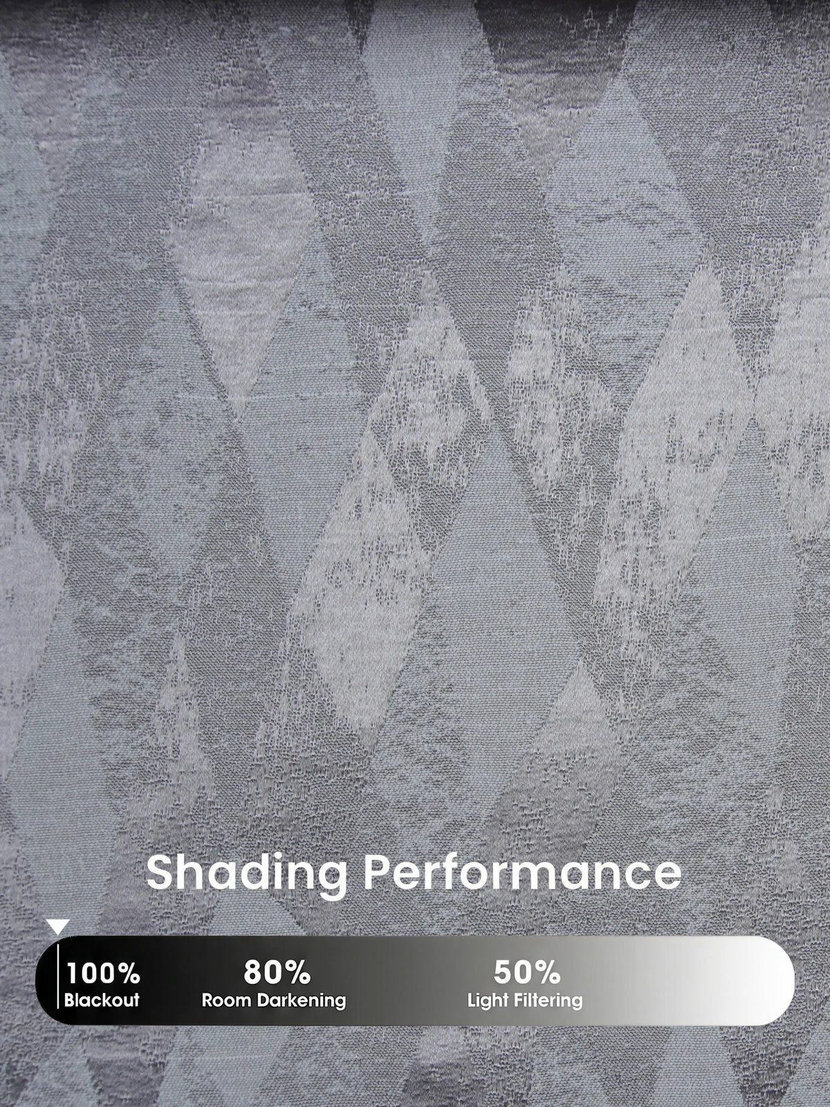 AtoZ Home Decor Modern Geometric Diamond Jacquard Curtain