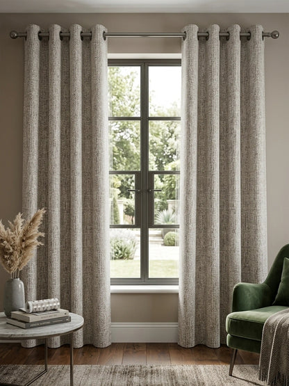 AtoZ Home Decor Abstract Textured Jacquard Curtain | Cotton-Blend Drape