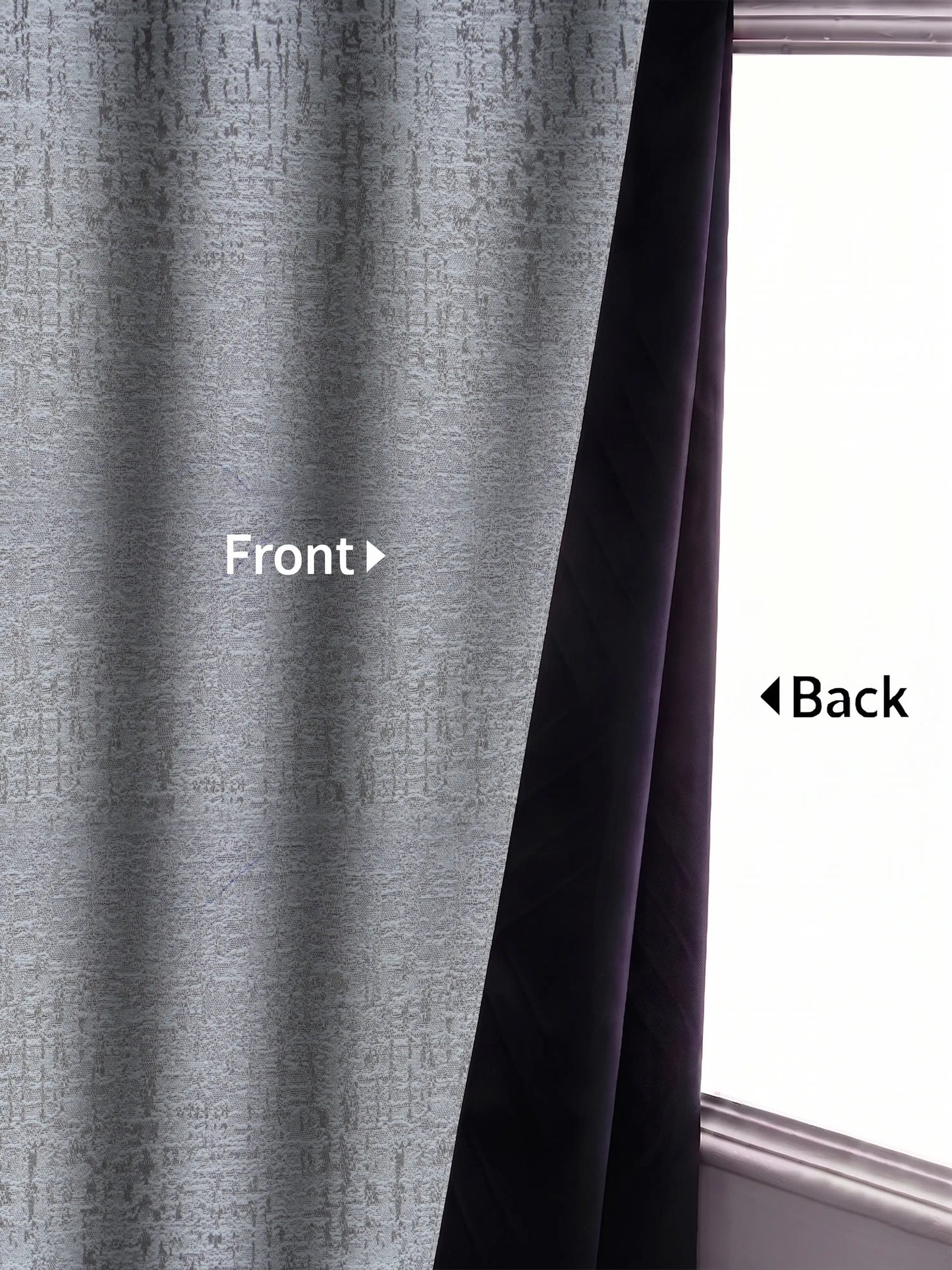 AtoZ Home Decor Abstract Textured Jacquard Curtain | Cotton-Blend Drape