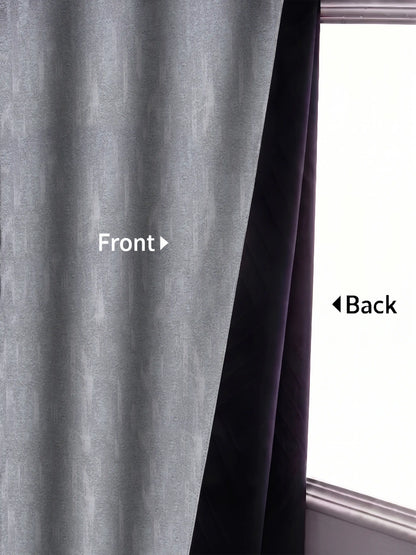 AtoZ Home Decor Textured Vertical Stripe Window Curtain