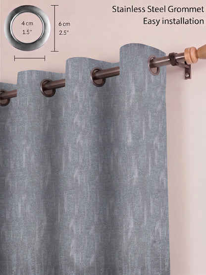 AtoZ Home Decor Textured Vertical Stripe Window Curtain