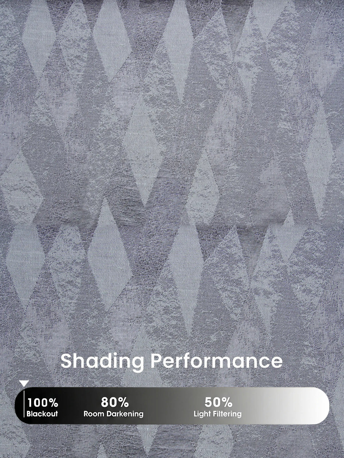 AtoZ Home Decor Modern Geometric Diamond Jacquard Curtain