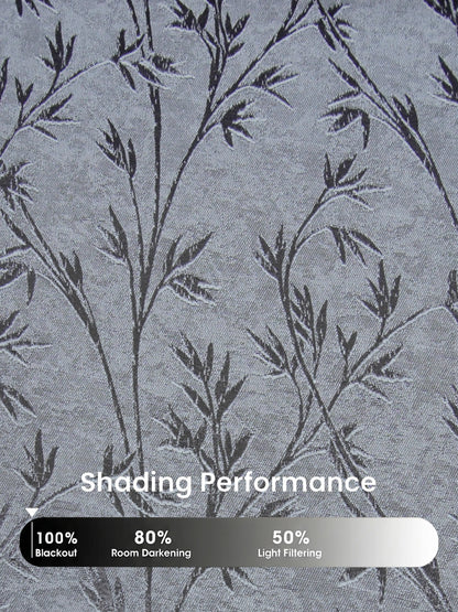AtoZ Home Decor Botanical Vine Jacquard Curtain | Cotton-Blend Drape