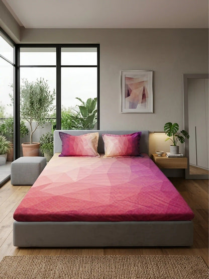 High Living 100% Cotton King Size Bedsheet Set (400 TC)