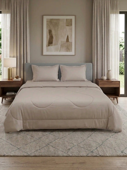 Premium 300 TC Cotton King Size Bedding Set 4 Piece (Bedsheet, Comforter, 2 Pillow Covers)