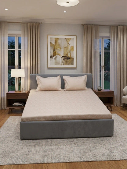 Premium 300 TC Cotton King Size Bedding Set 4 Piece (Bedsheet, Comforter, 2 Pillow Covers)
