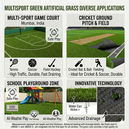 High Density Artificial Grass Mat for Balcony, Terrace, Lawn & Door