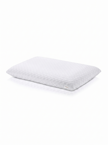 Metropolis Slim Flat Memory Foam Pillow (46 x 49 cm) – Low-Profile Ergonomic Cervical & Neck Pain Relief Pillow