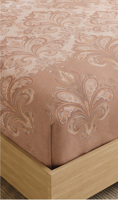 Spaces 100% Cotton Super King Bedsheet Set | Digitally Printed | 274x274 cm