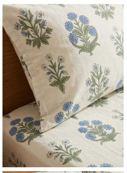 Delta Ziva Floral Double Bedsheet Set with 2 Pillow Covers (230x250 )cm .