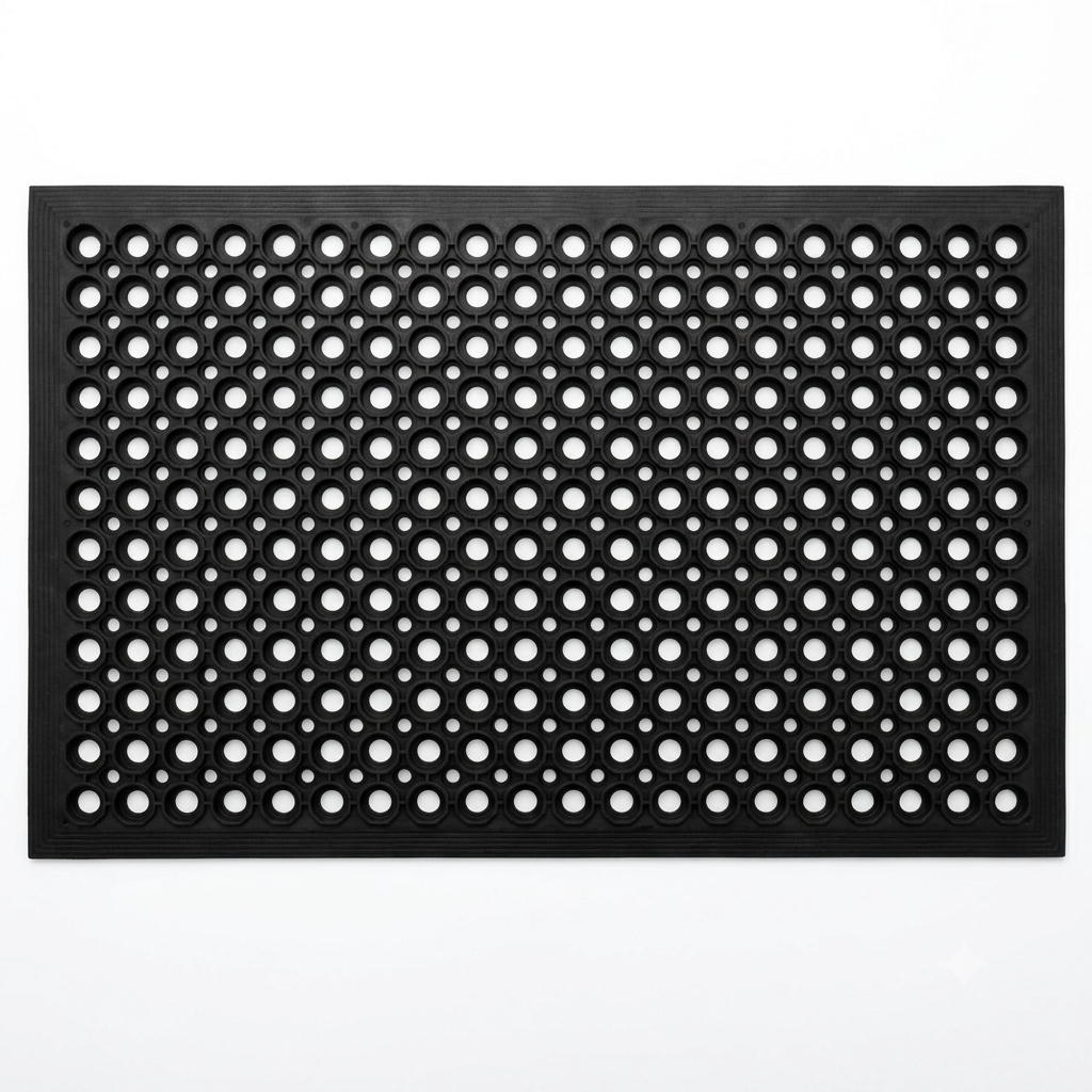 AtoZ Home Decor Hollow-Ring Rubber Drainage Mat (45x75 cm)