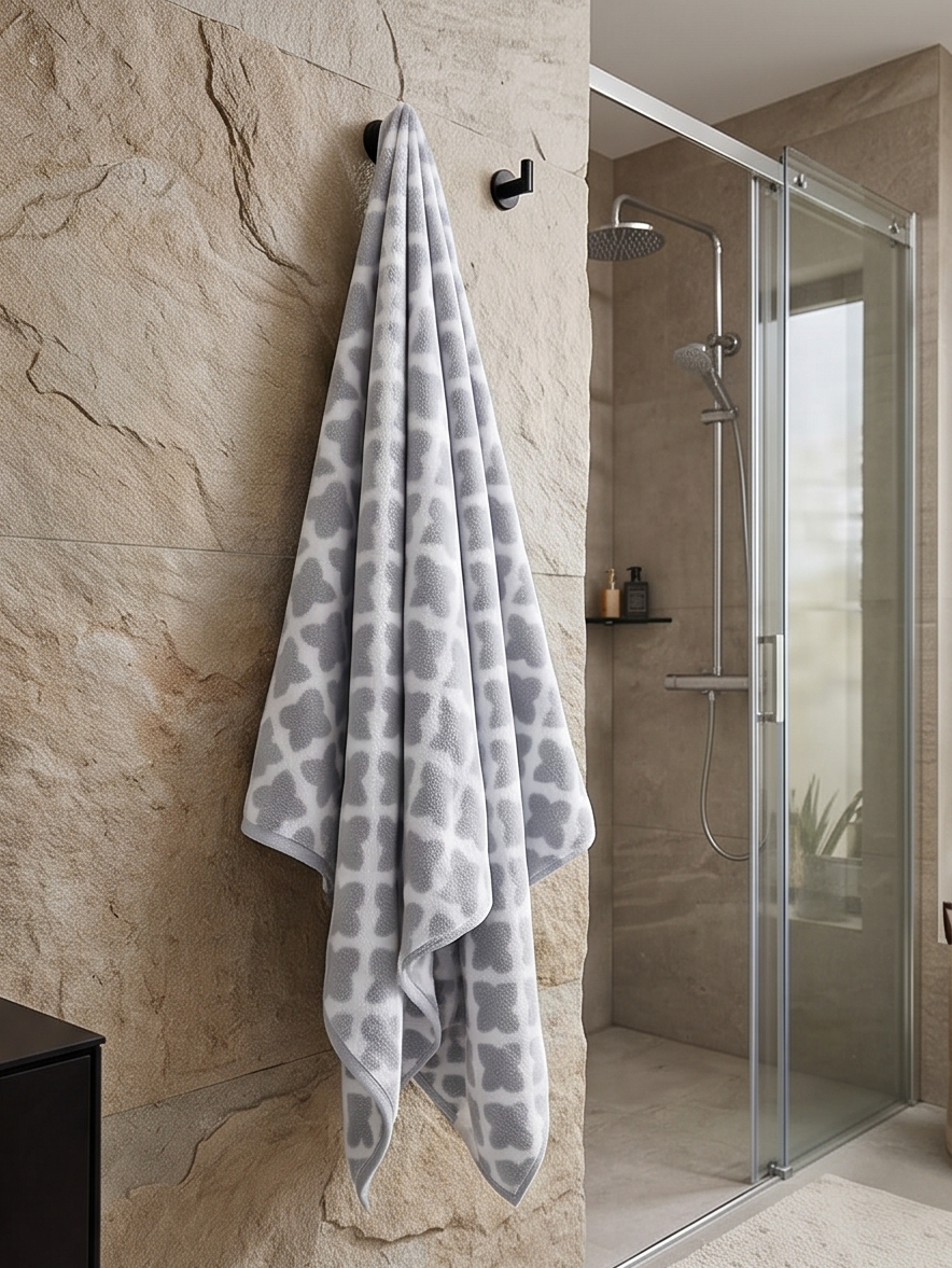 Stylla Kepri 4-Piece Towel Set (2 Bath Towels & 2 Hand Towels) – Luxury Boxed Gift Set