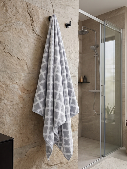 Stylla Kepri 4-Piece Towel Set (2 Bath Towels & 2 Hand Towels) – Luxury Boxed Gift Set