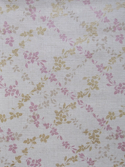 Freelance Tuscany Plastic Dining Table Cover | Gold/Pink Floral 54x78"