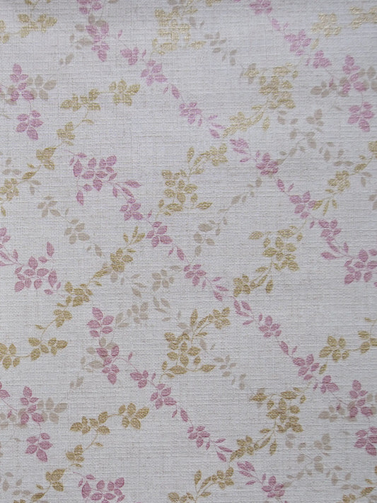 Freelance Tuscany Plastic Dining Table Cover | Gold/Pink Floral 54x78"