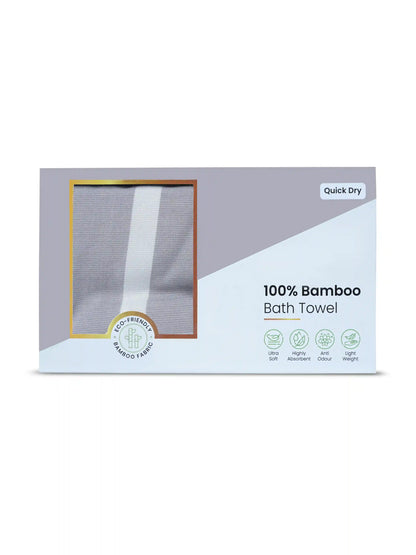 Bamboo Striped Large Bath Towel (75 x 150 cm)