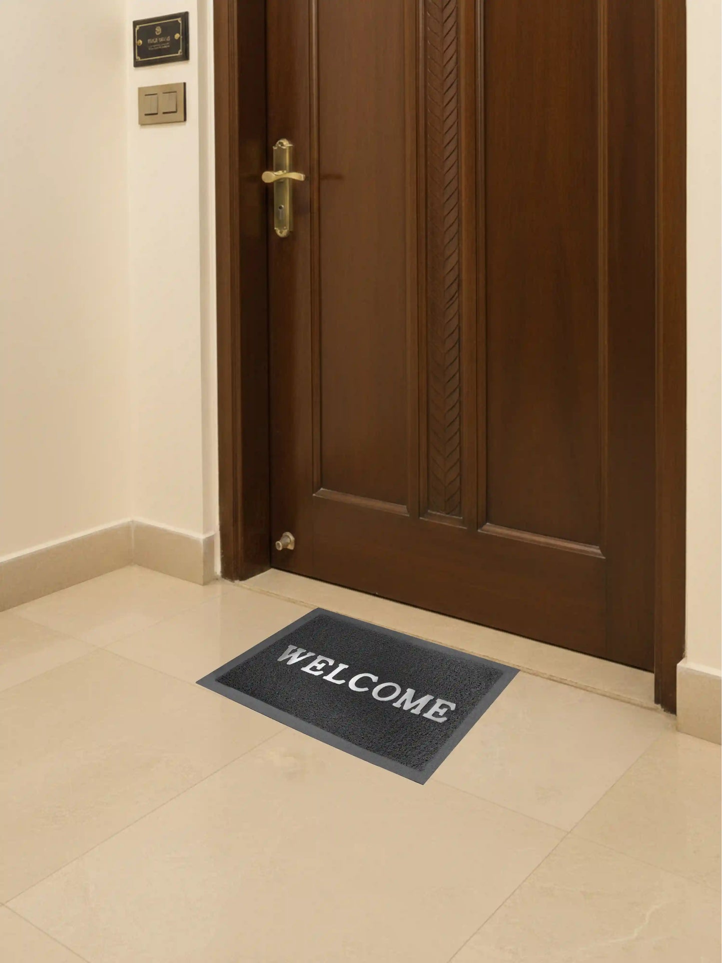 AtoZ Home Decor Premium PVC Noodle Welcome Door Mat