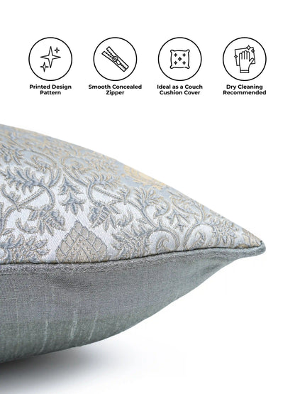 Floral Design Cushion Covers with Hidden Zipper (Set of 5)