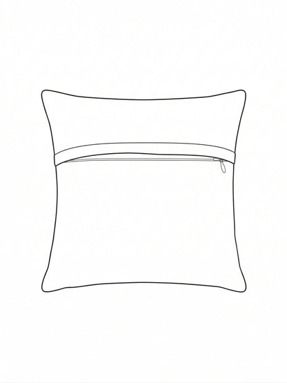 Floral Design Cushion Covers with Hidden Zipper (Set of 5)