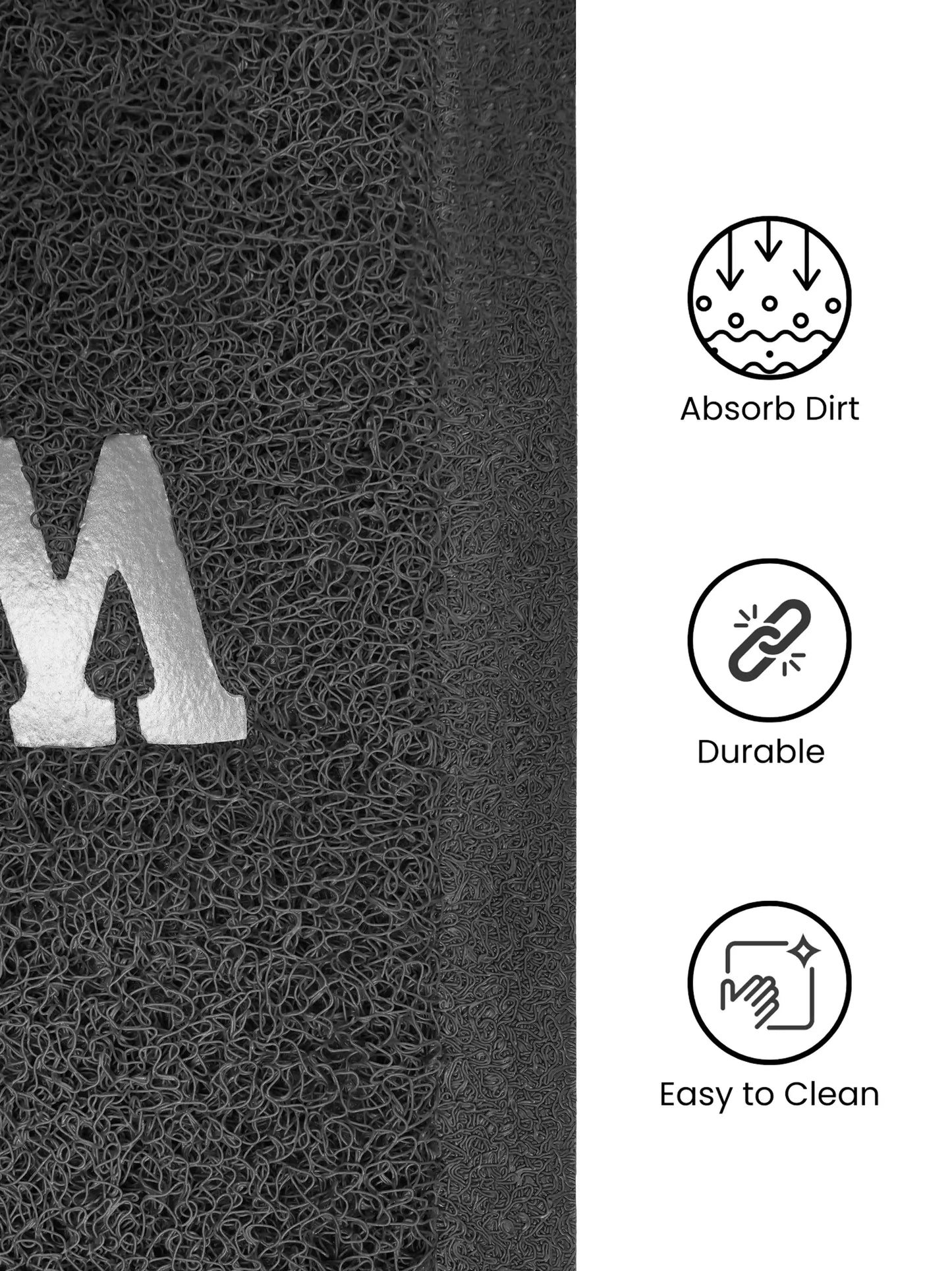 AtoZ Home Decor Premium PVC Noodle Welcome Door Mat