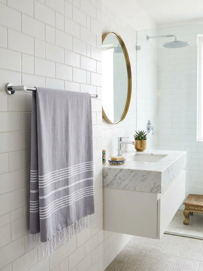 Bamboo Striped Large Bath Towel (75 x 150 cm)