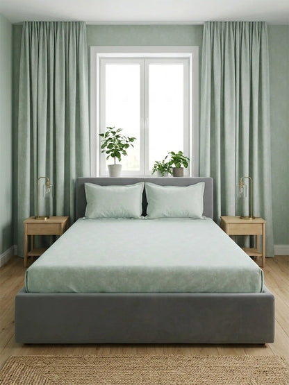 Premium 300 TC Cotton King Size Bedding Set 4 Piece (Bedsheet, Comforter, 2 Pillow Covers)