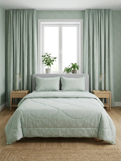 Premium 300 TC Cotton King Size Bedding Set 4 Piece (Bedsheet, Comforter, 2 Pillow Covers)