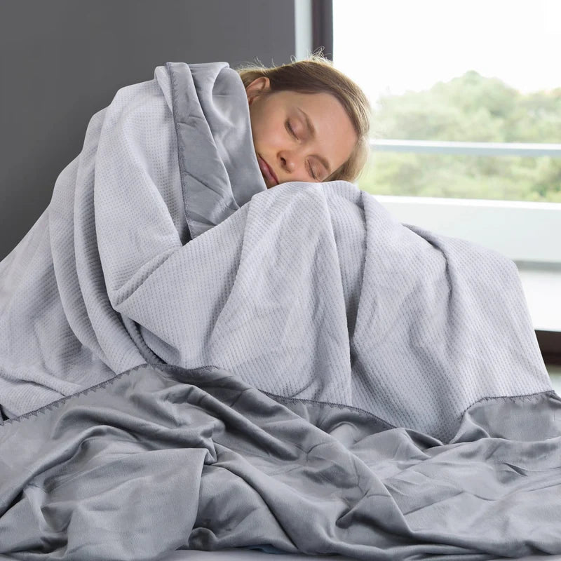 Stylla Hibiki Reversible Plush Baby Blanket (110 cm x 120 cm) – Ultra-Soft Double-Sided Warm Blanket