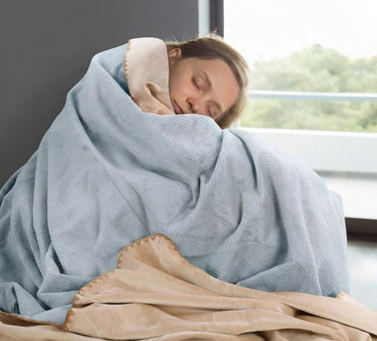 Stylla Hibiki Reversible Plush Baby Blanket (110 cm x 120 cm) – Ultra-Soft Double-Sided Warm Blanket