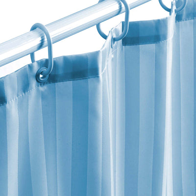 Shop premium Water Repellent Polyester Shower Curtain – Quick Dry & Soft Feel (with Hooks) | Blue at AtoZ Home Decor