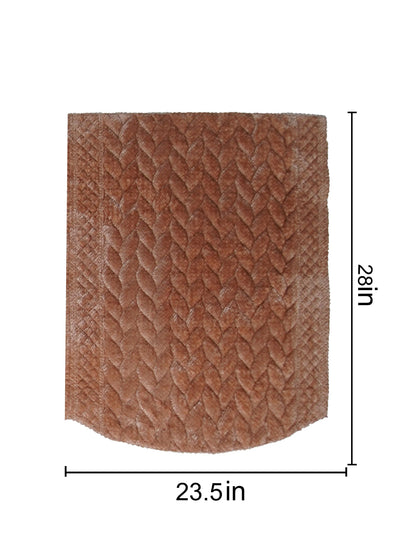 AtoZ Home Decor Luxury Textured Braided Velvet Sofa Cover | Braided Chevron Pattern