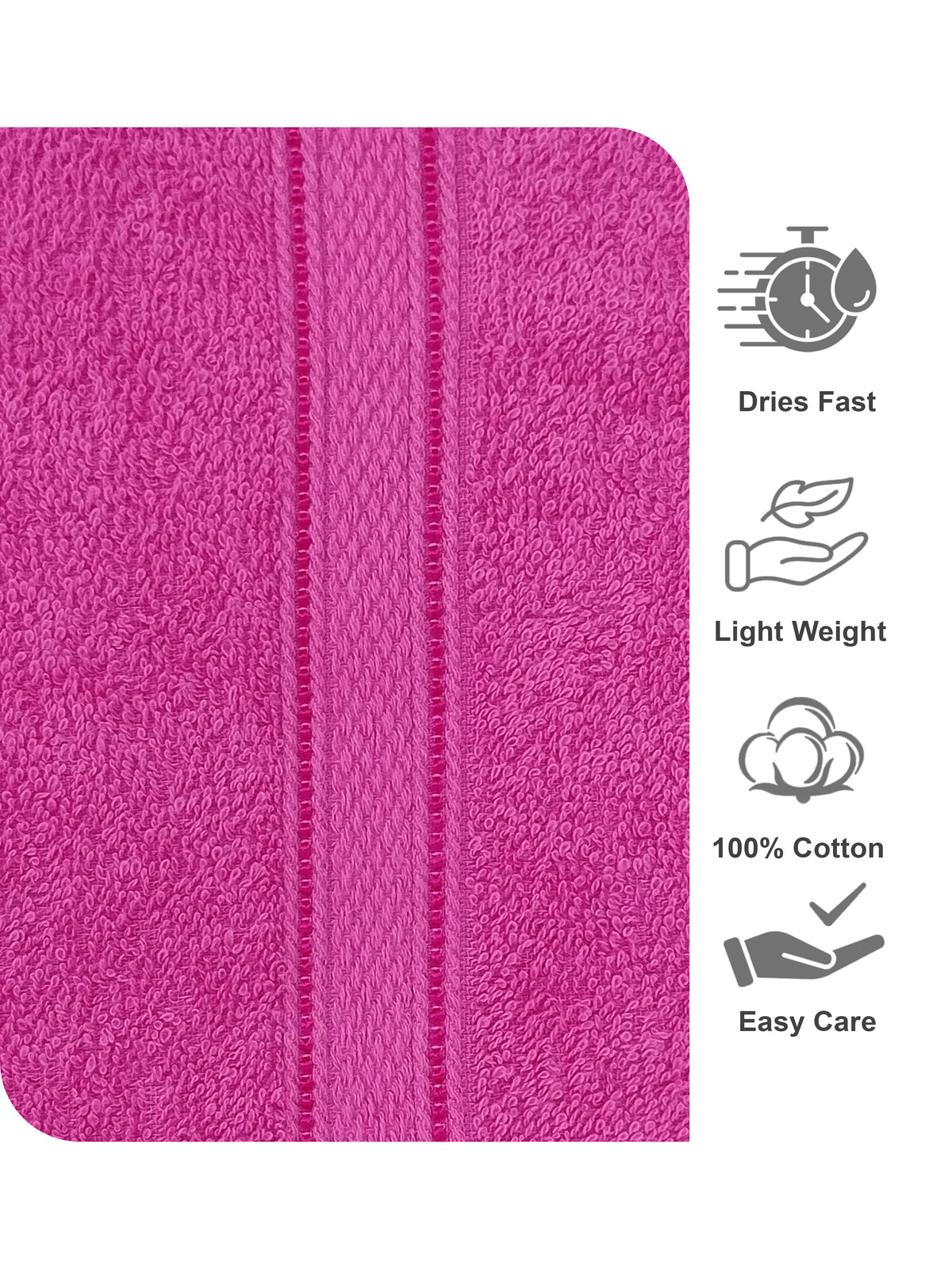 MyTrident Home Elegance Everyday Soft & Absorbent Bath Towels (Set of 2)