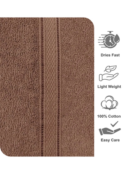 AtoZ Home Decor 100% Cotton Bath Towel | Soft, Quick Dry & Lightweight (40 x 60 CM)