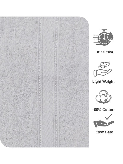AtoZ Home Decor 100% Cotton Bath Towel | Soft, Quick Dry & Lightweight (40 x 60 CM)