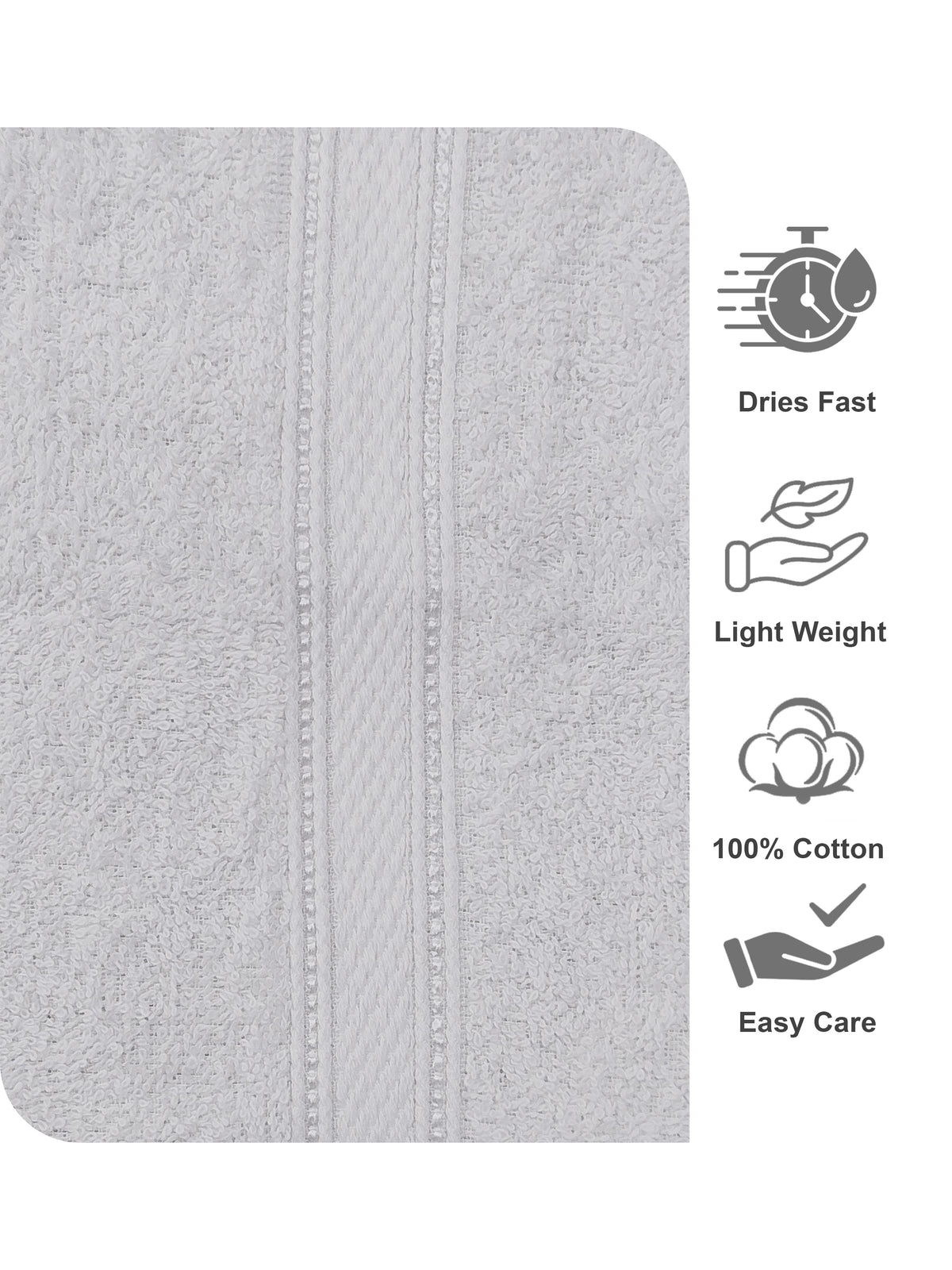 MyTrident Home Elegance Everyday Soft & Absorbent Bath Towels (Set of 2)