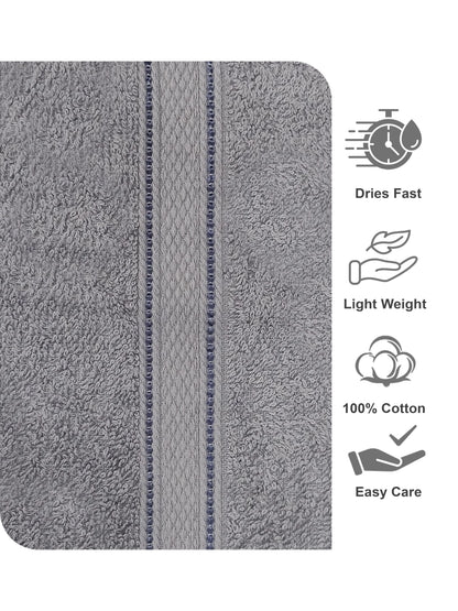 AtoZ Home Decor 100% Cotton Bath Towel | Soft, Quick Dry & Lightweight (40 x 60 CM)