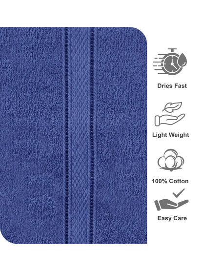 AtoZ Home Decor 100% Cotton Bath Towel | Soft, Quick Dry & Lightweight (40 x 60 CM)