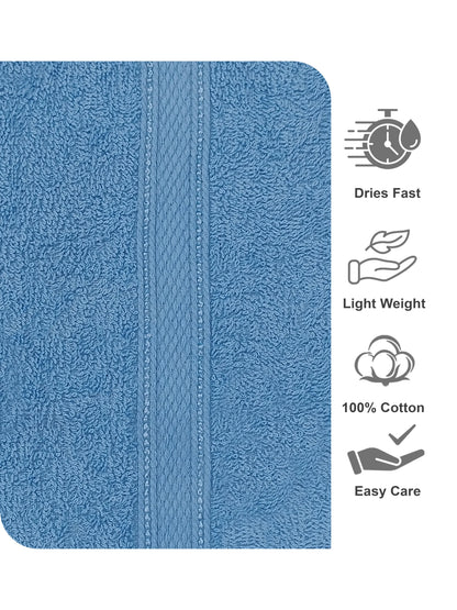 AtoZ Home Decor 100% Cotton Bath Towel | Soft, Quick Dry & Lightweight (40 x 60 CM)