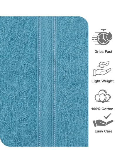 AtoZ Home Decor 100% Cotton Bath Towel | Soft, Quick Dry & Lightweight (40 x 60 CM)
