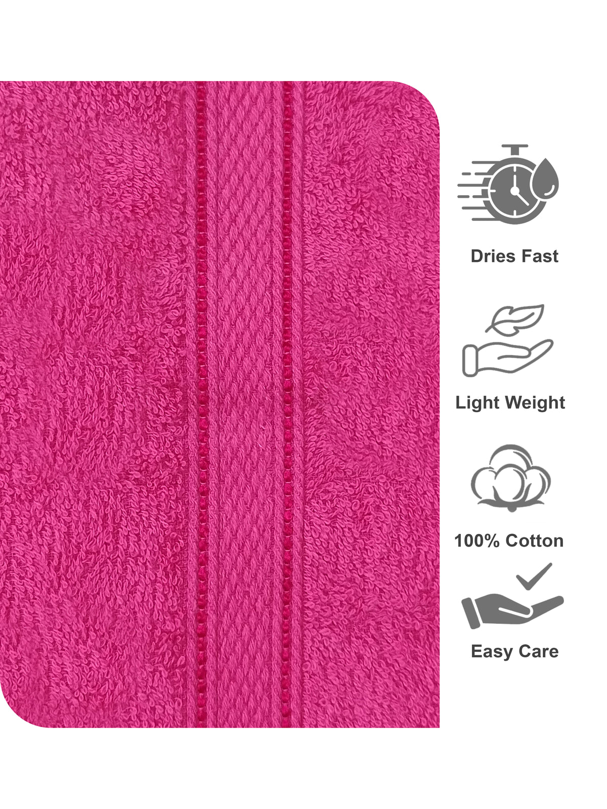 MyTrident Home Elegance Everyday Soft & Absorbent Bath Towels (Set of 2)