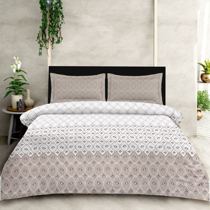 King Size 100% Cotton Designer Bedsheet Set – Soft & Elegant (160 TC)
