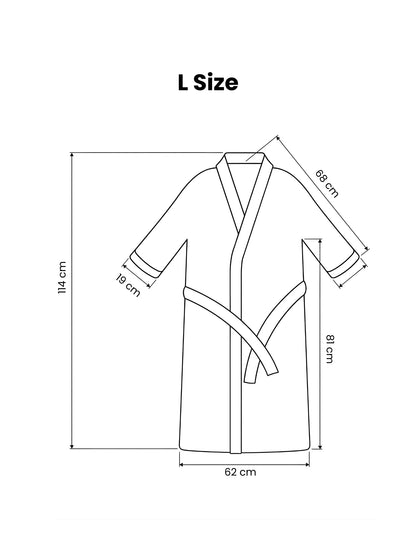 Atoz Home Decor Hue Microfiber Unisex Bathrobe