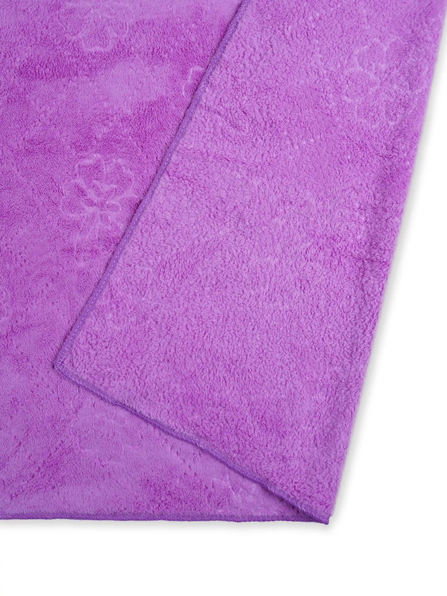 Plush Comfort, Floral Embossed Terry Weave Bath Towel with Quick-Dry Performance – 100% Cotton