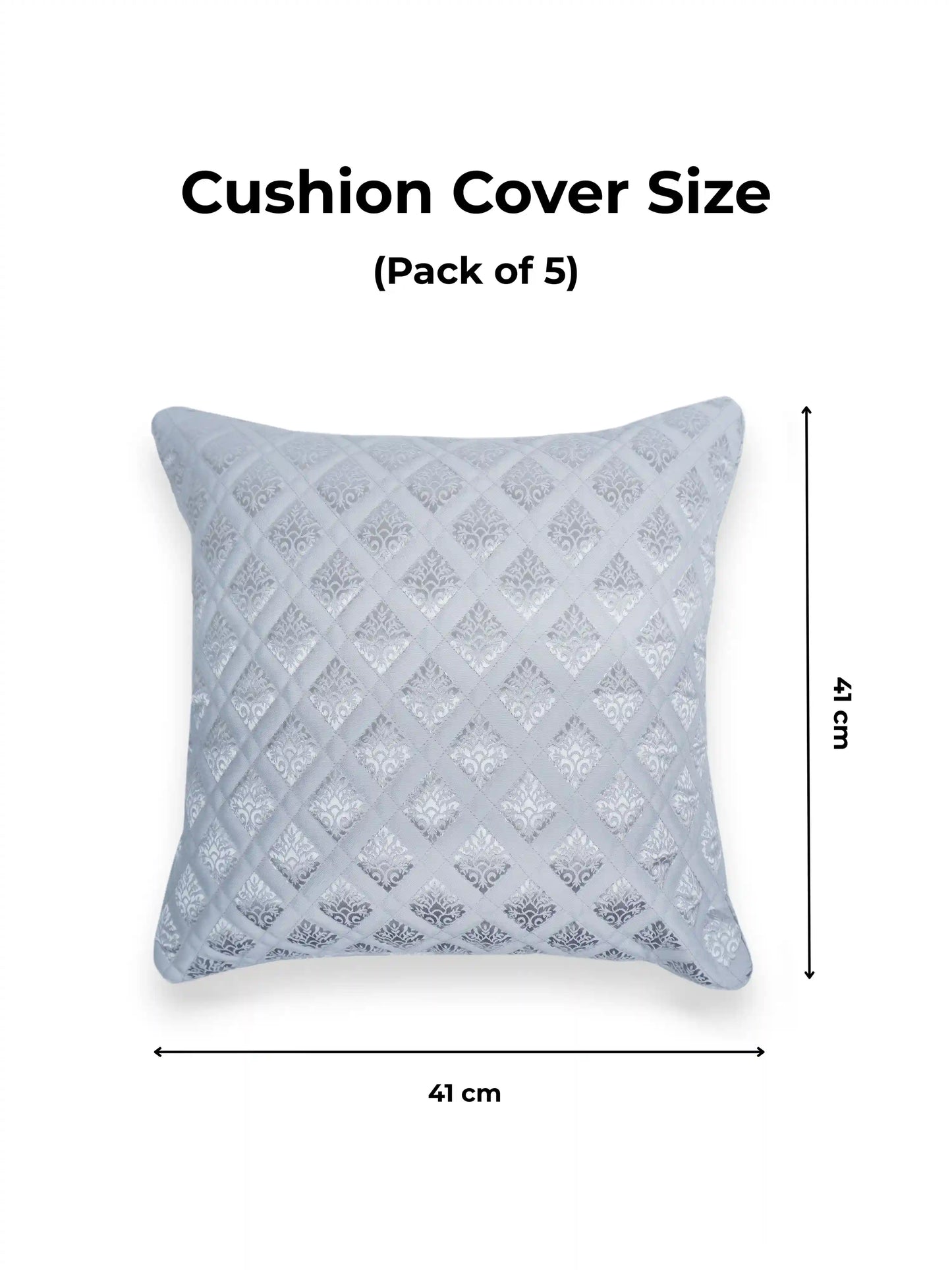 Printed Cushion Covers with Concealed Zipper (Set of 5)